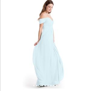 Azazie - light blue mist - bridesmaid dress - prom